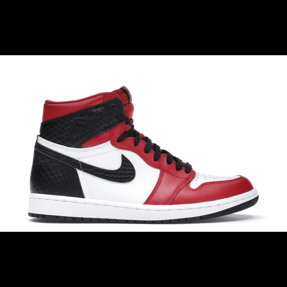 Satin Snake Air Jordan 1 Size 8 - Picture 1 of 2